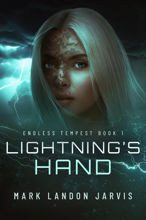 Science Fiction Book Cover Design: Lightning's Hand