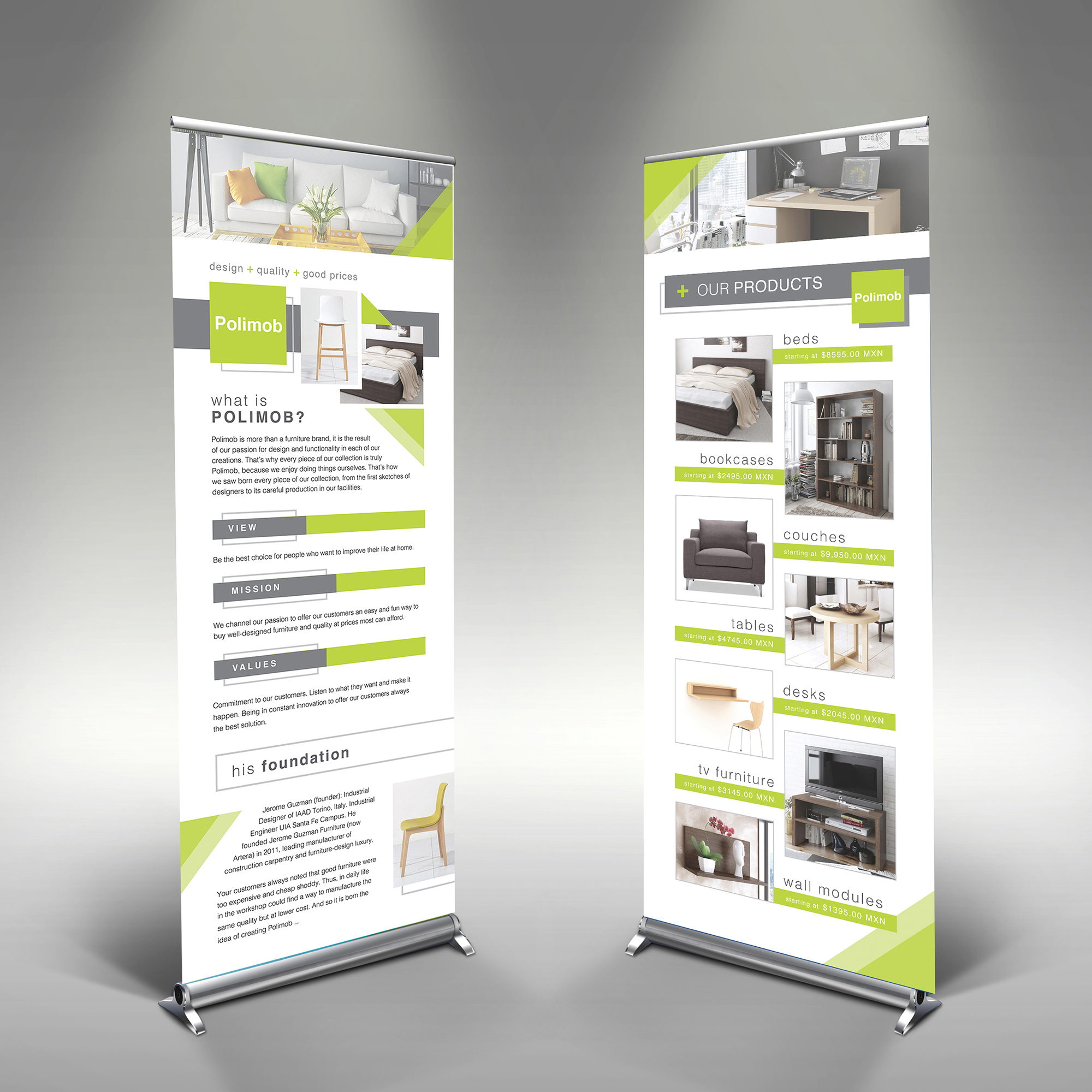 Polimob: Furniture Company Banner Designs