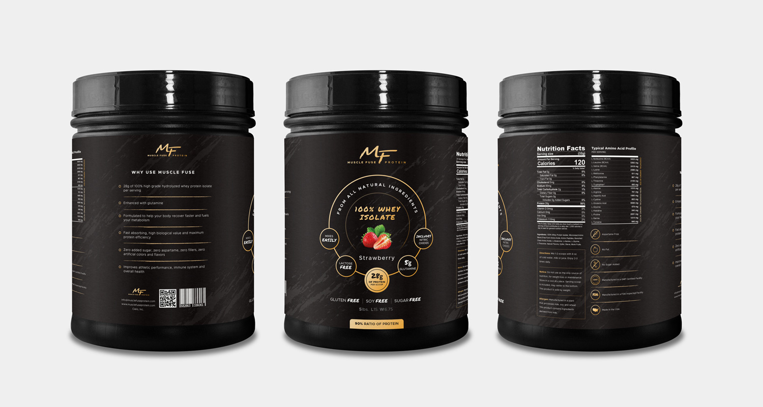 Muscle Fuse: Supplement Label Design